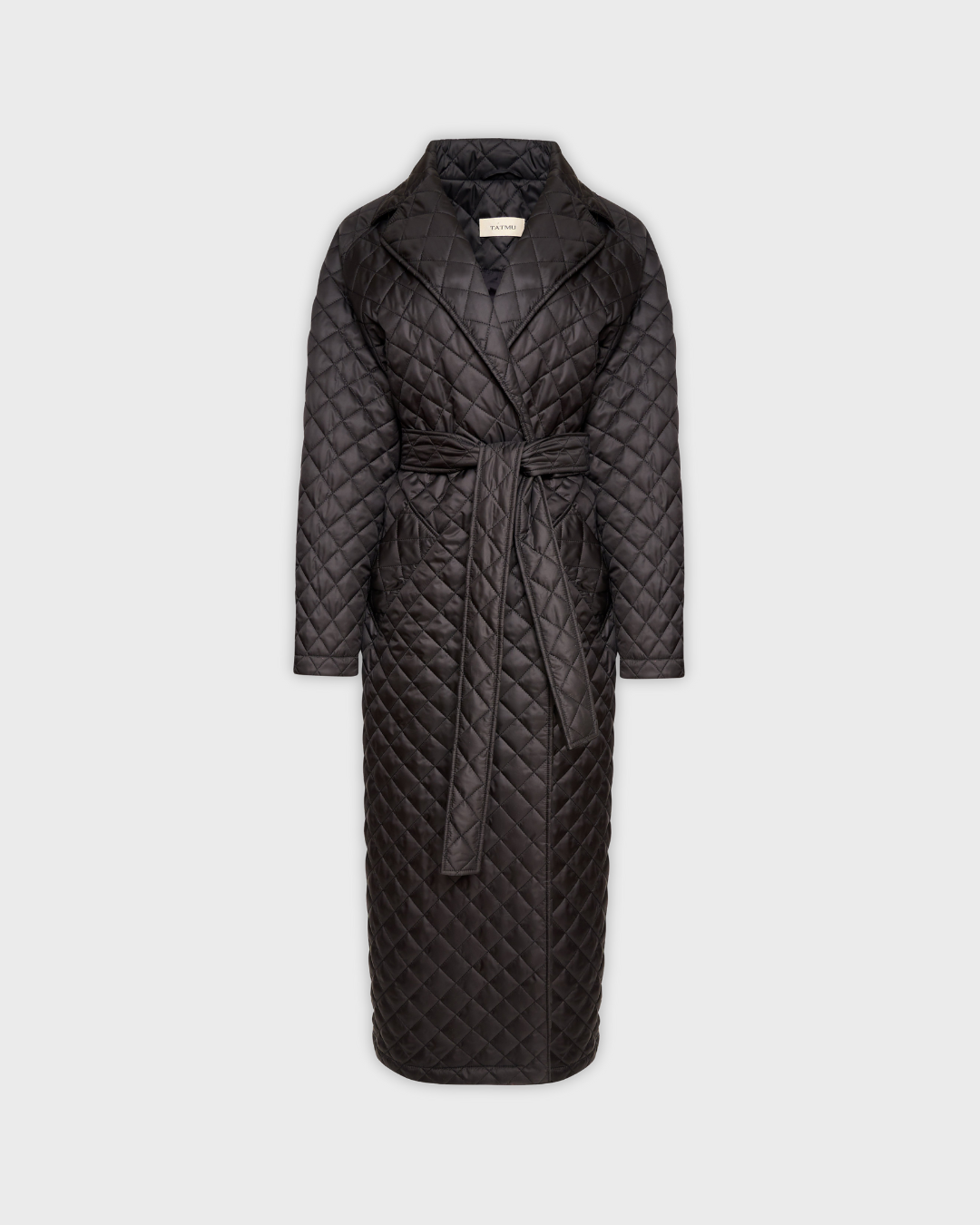 Quilted Fabric Trench Coat