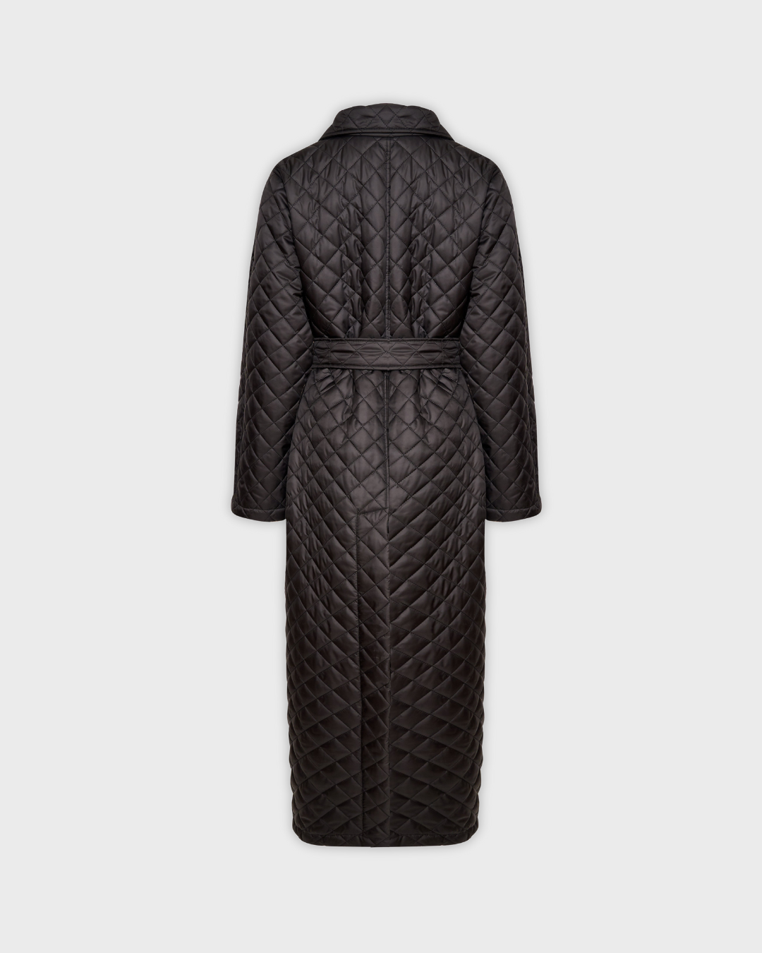 Quilted Fabric Trench Coat