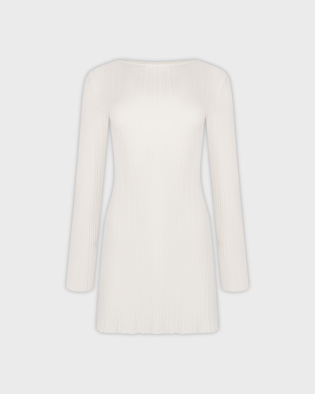 Mini Knit Dress with Long Sleeves