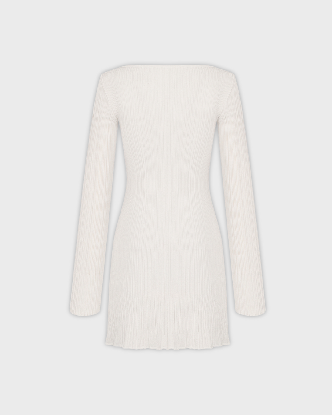 Mini Knit Dress with Long Sleeves