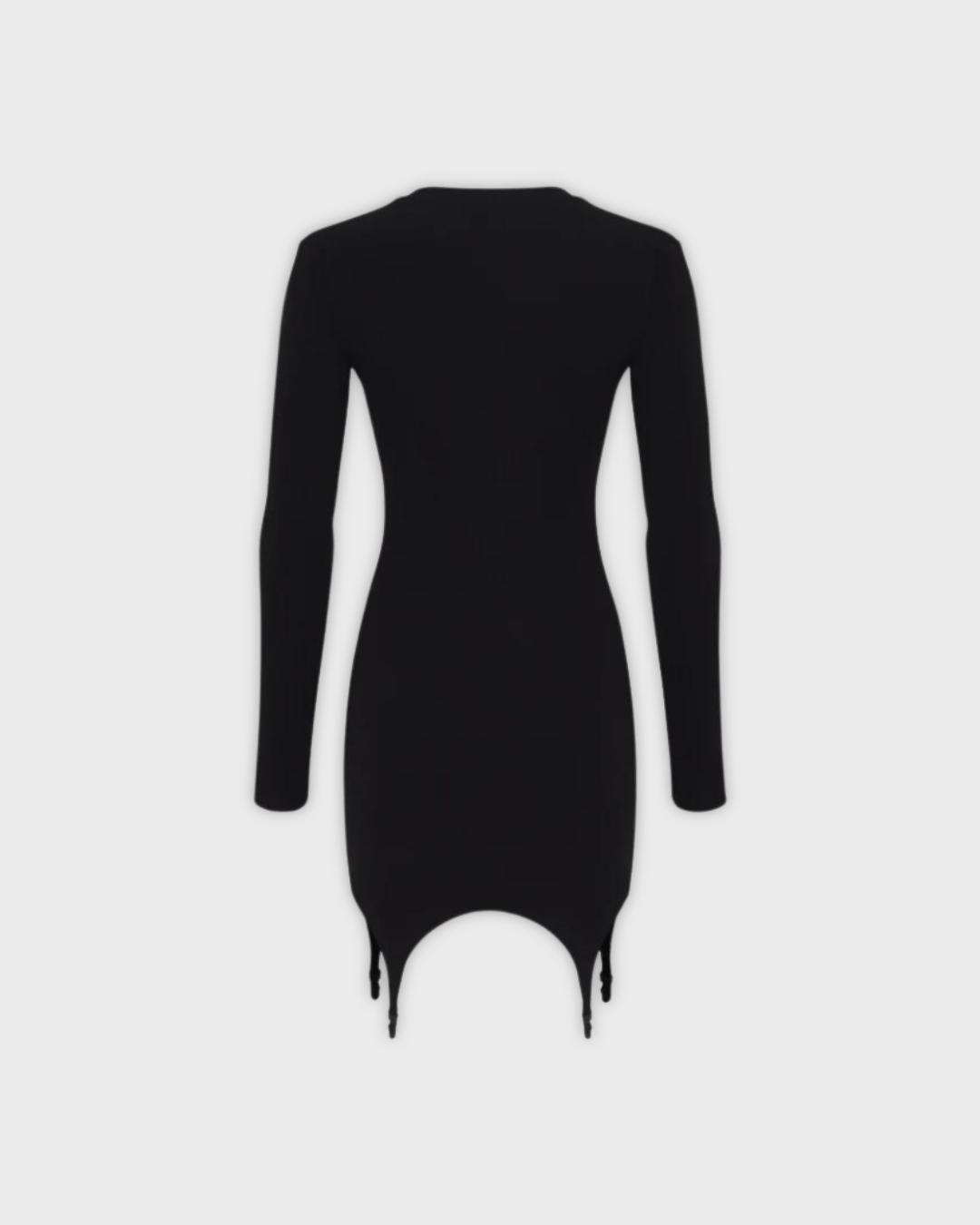 Black Bodycon Dress with Straps