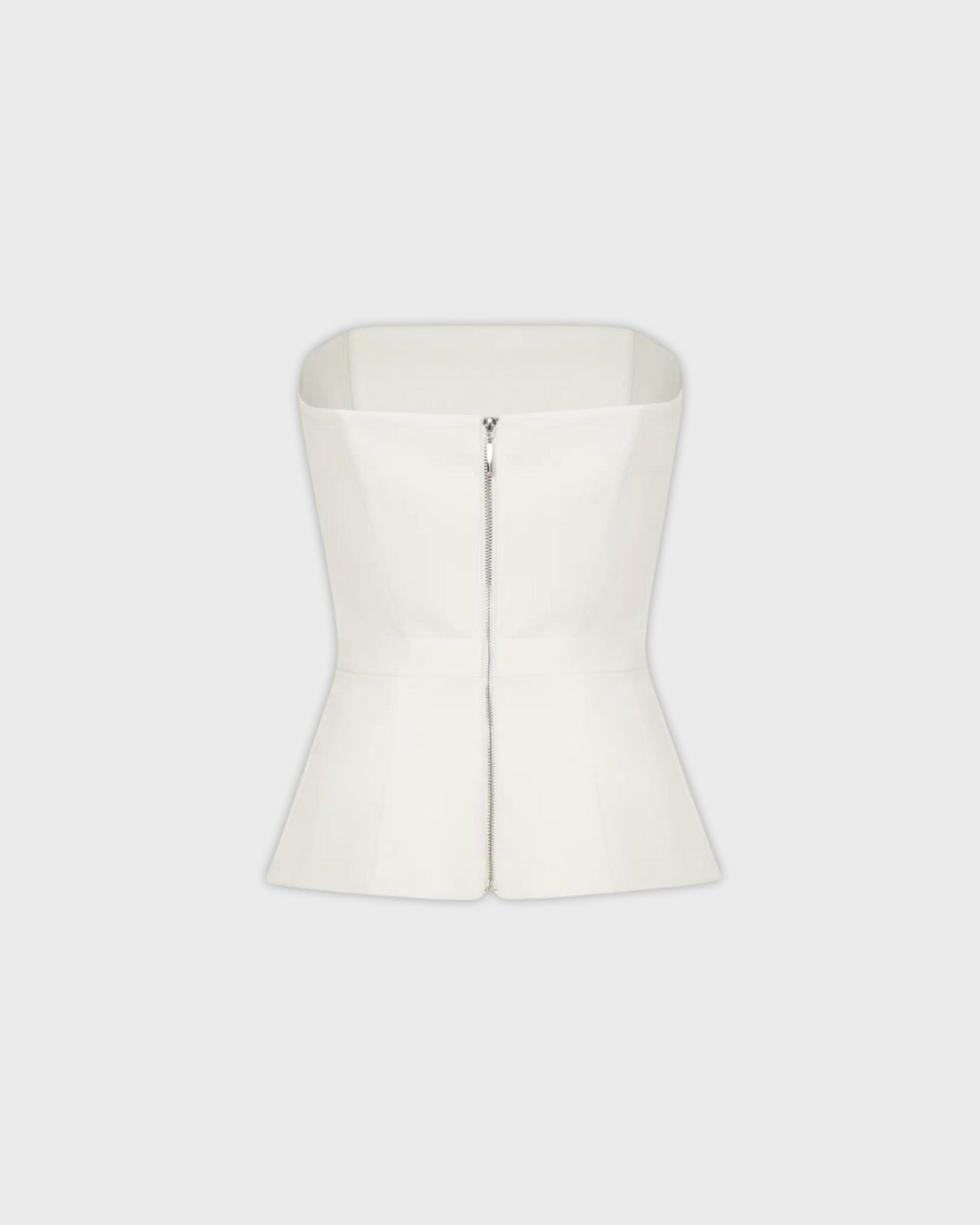 Basic Milk-Colored Corset with Boning