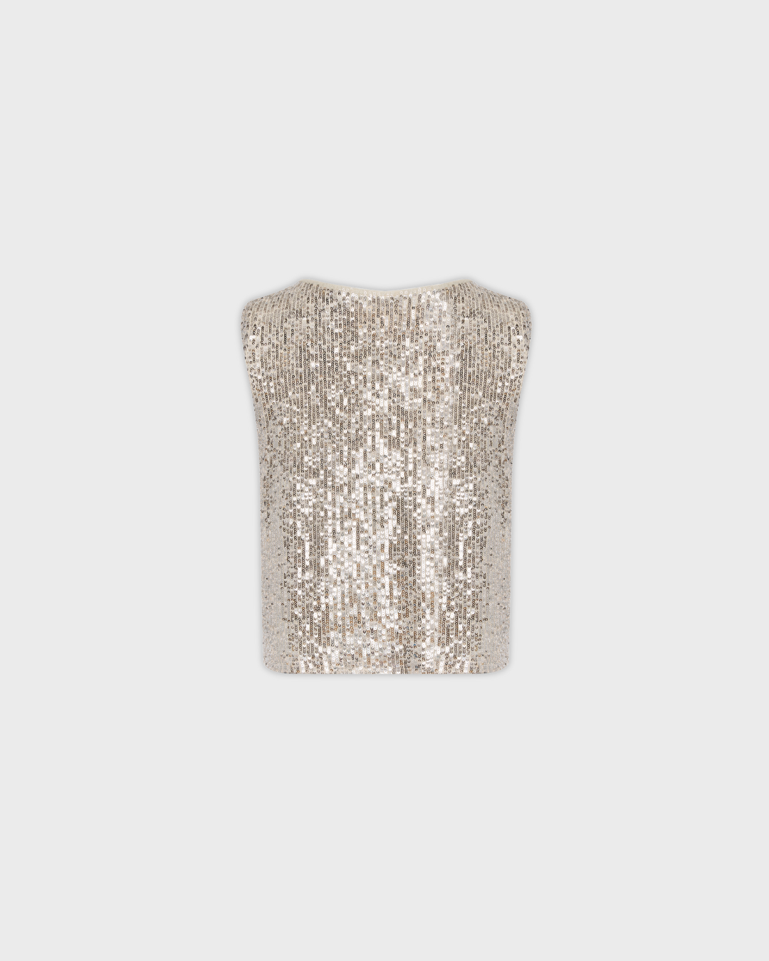 Sequin Tank Top in Silver
