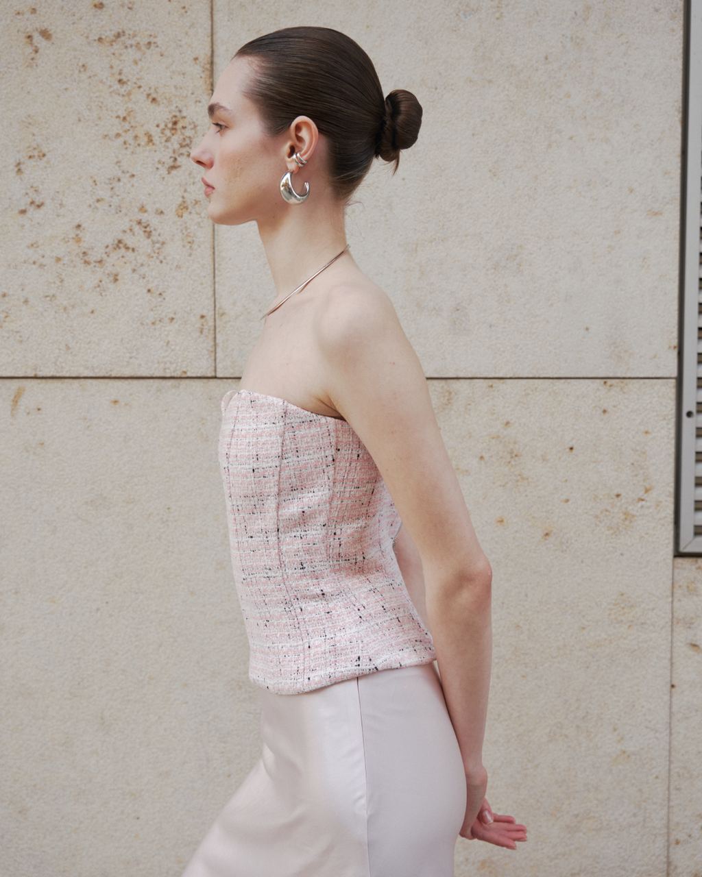 Cropped Tweed Corset