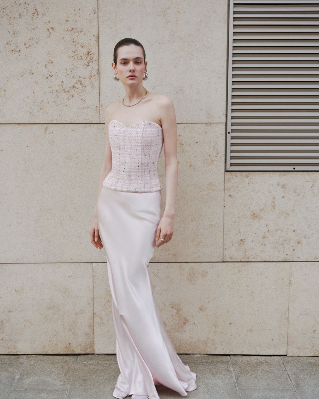 Cropped Tweed Corset