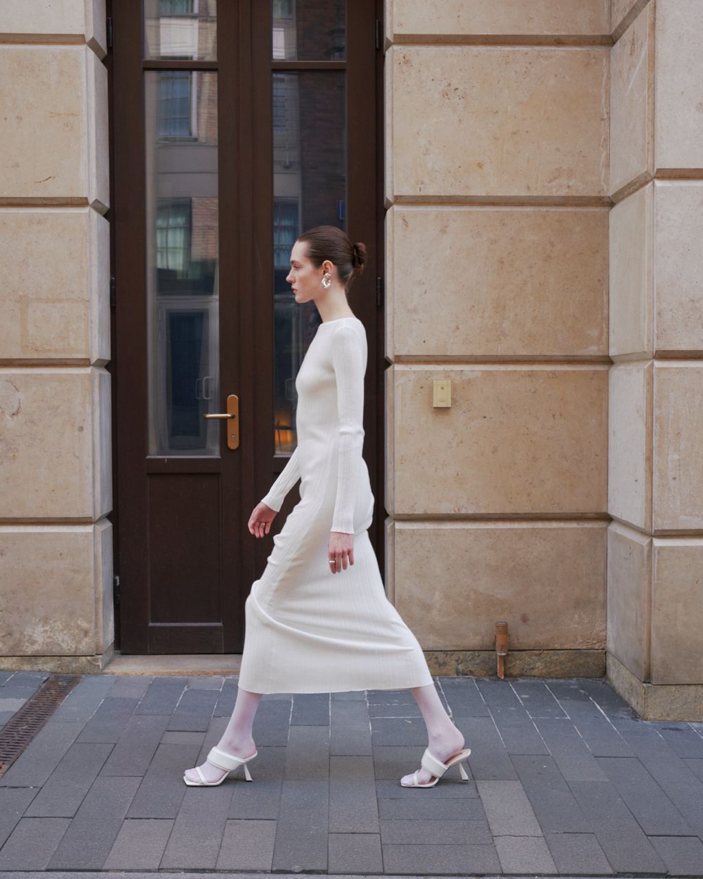 Knit Long-Sleeve Dress