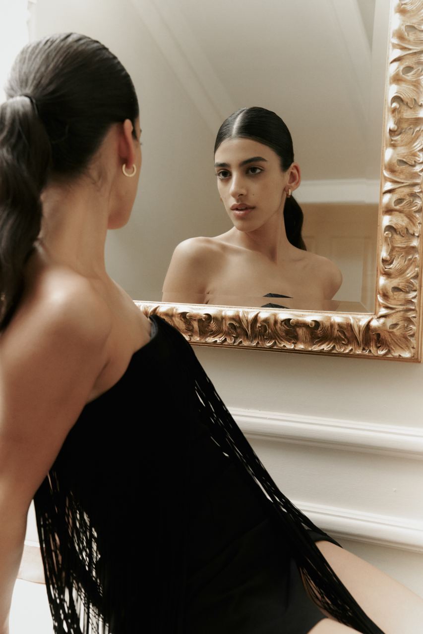 Mini Dress with Fringe