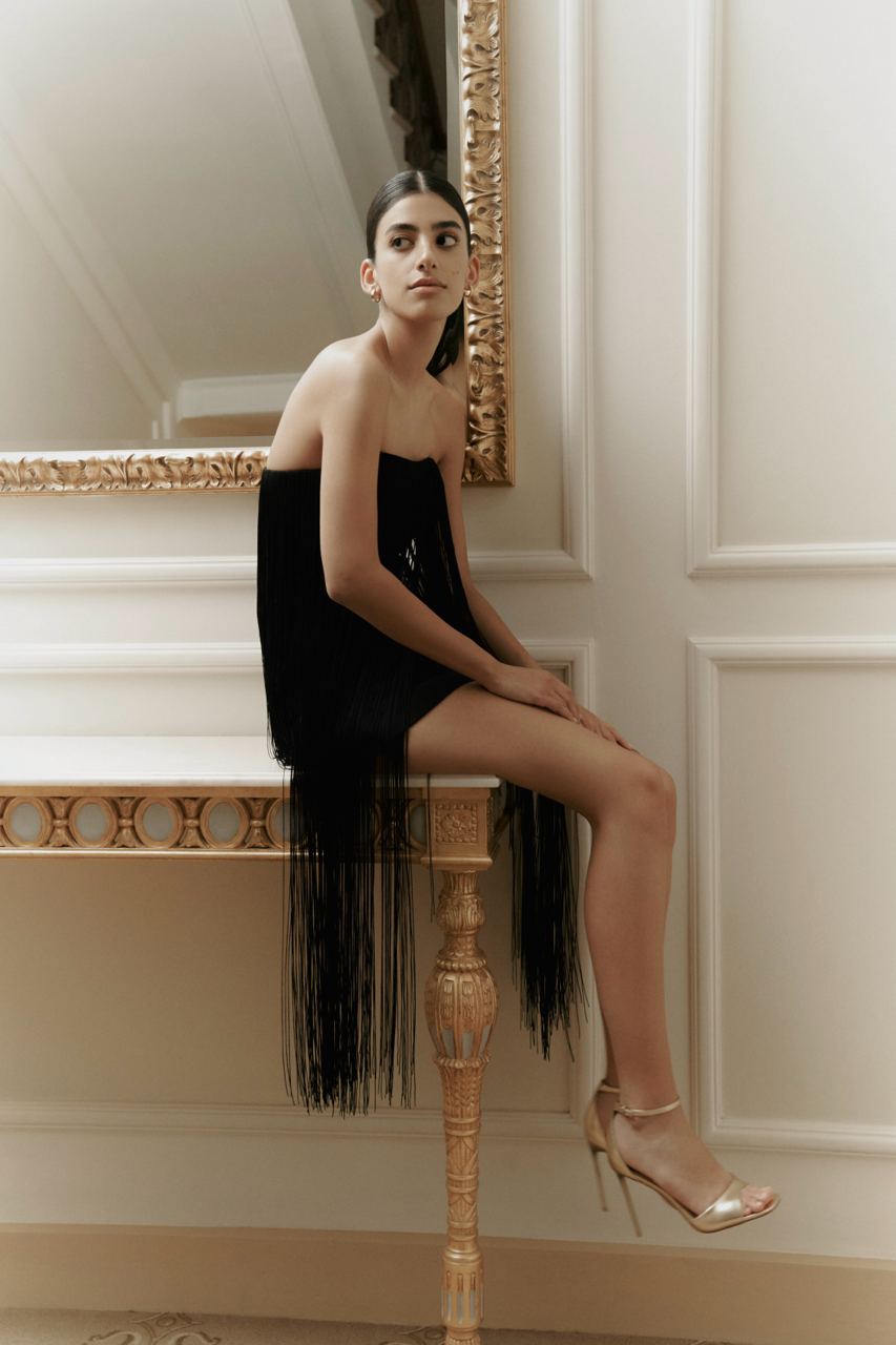 Mini Dress with Fringe