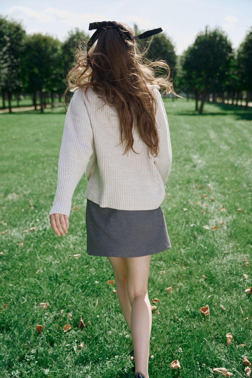 Merino Wool Polo Sweater