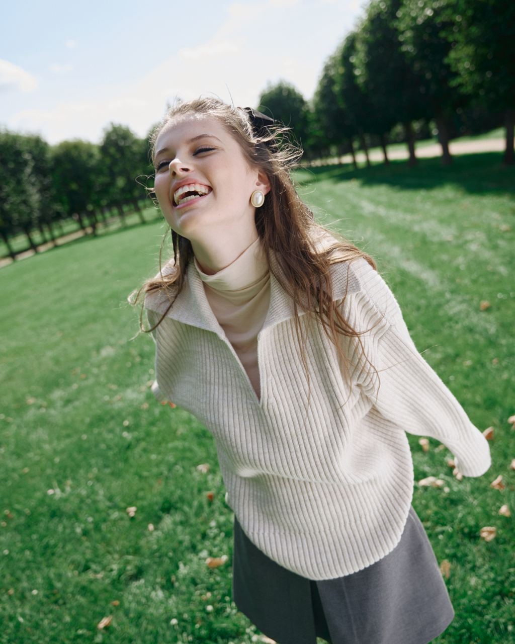 Merino Wool Polo Sweater