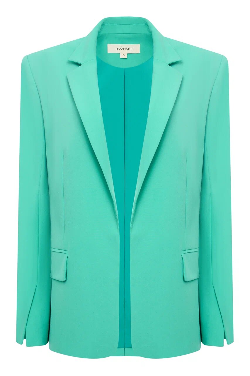 Jacket with rounded lapels